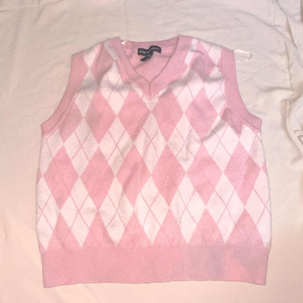 StreetWear Society Plaid Sweater Vest